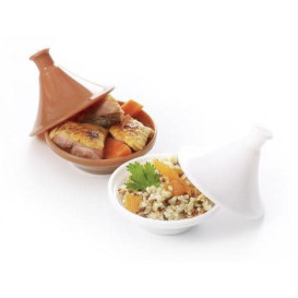 Couvercle Plastique PP Assiette "Tajine" Ø7x5,5cm (300 Utés)