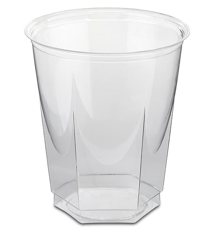 Plastic PS beker Kristal Zeshoekige vorm 250ml (1250 stuks) Plastic PS beker Kristal Zeshoekige vorm 250ml (1250 stuks)