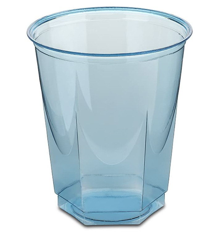 Gobelet Plastique Hexagonal Turquoise PS Cristal 250ml (10 Utés) Gobelet Plastique Hexagonal Turquoise PS Cristal 250ml (10 Utés)