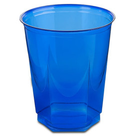 Gobelet Plastique Hexagonal Bleu PS Cristal 250ml (250 Utés)