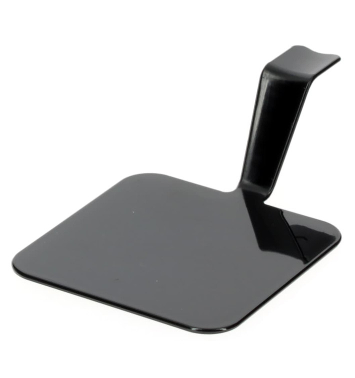 Proeving Plastic bord PS "Gourmen" zwart 4x4cm (50 stuks) Proeving Plastic bord PS "Gourmen" zwart 4x4cm (50 stuks)