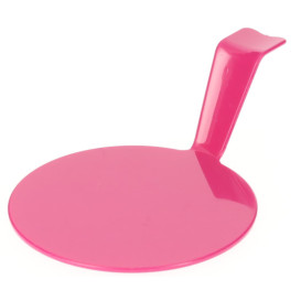Proeving Plastic bord PS "Gourmen" framboos Ø4,5x2cm (50 stuks) 