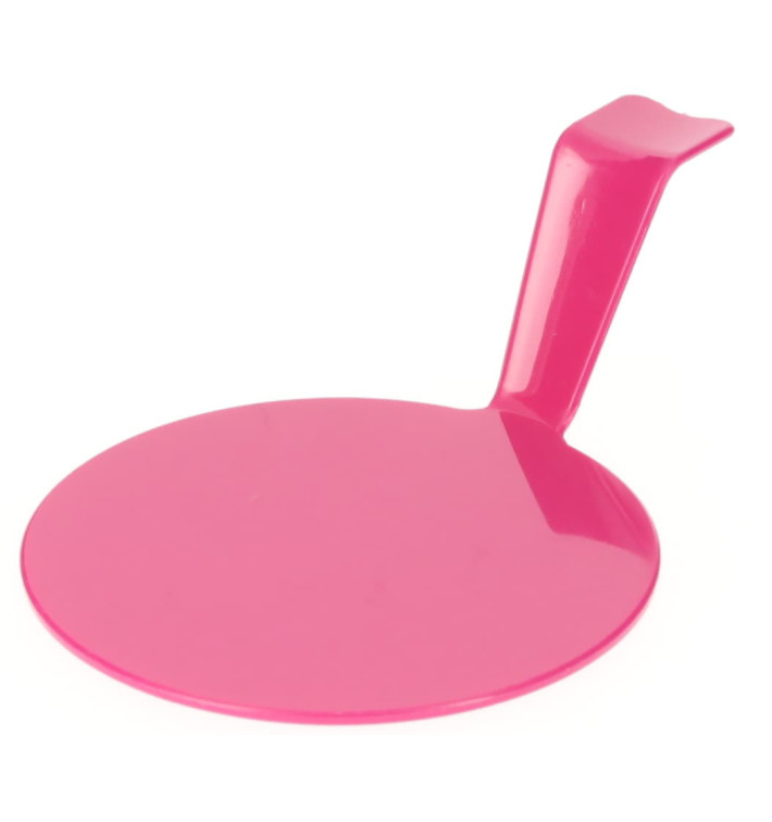 Proeving Plastic bord PS "Gourmen" framboos Ø4,5x2cm (50 stuks) Proeving Plastic bord PS "Gourmen" framboos Ø4,5x2cm (50 stuks)