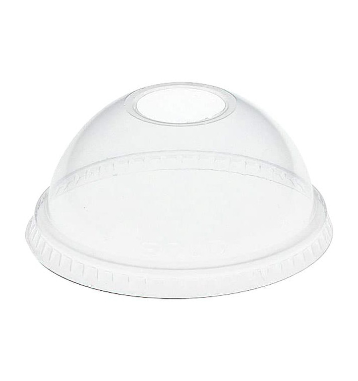 Couvercle Dôme Perforé PET Cristal Ø9,8cm (1000 Unités) Couvercle Dôme Perforé PET Cristal Ø9,8cm (1000 Unités)