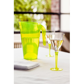 Verre à Vin Plastique Vert 130ml (6 Utés)