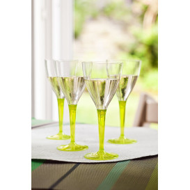 Verre à Vin Plastique Vert 130ml (6 Utés)