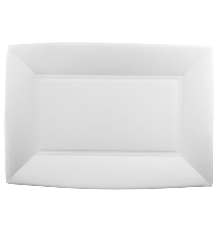Plateau en Canne à Sucre Blanc Nice 280x190mm (50 Unités) Plateau en Canne à Sucre Blanc Nice 280x190mm (50 Unités)