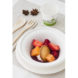 Suikerriet kom wit Ø15cm 400ml (25 stuks)
