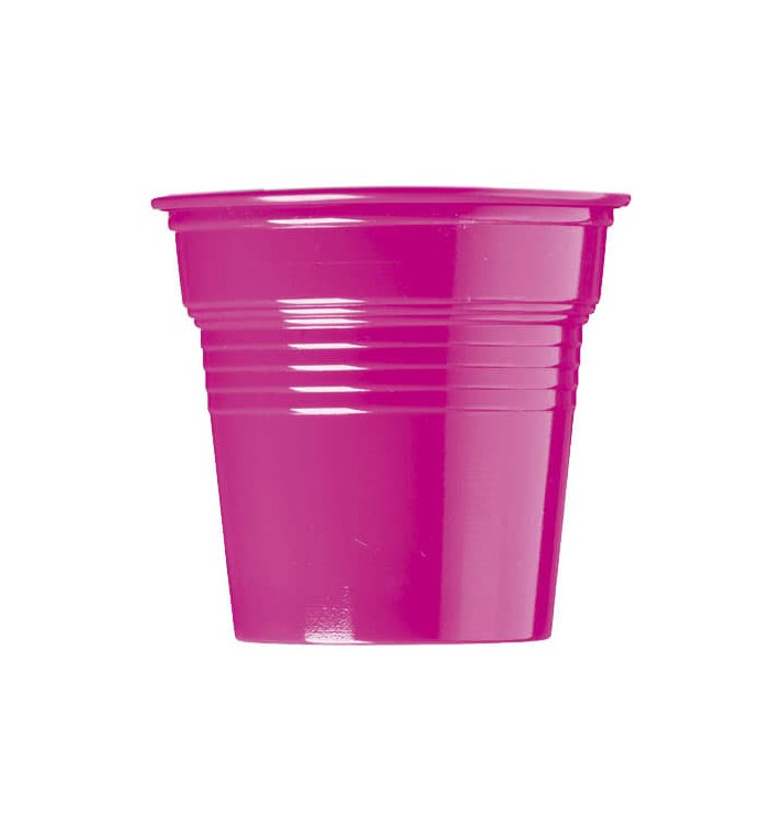 Gobelet Plastique PS Fuchsia 80ml Ø5,7cm (50 Utés) Gobelet Plastique PS Fuchsia 80ml Ø5,7cm (50 Utés)
