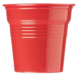 Gobelet Plastique PS Rouge 80ml Ø5,7cm (1500 Utés)