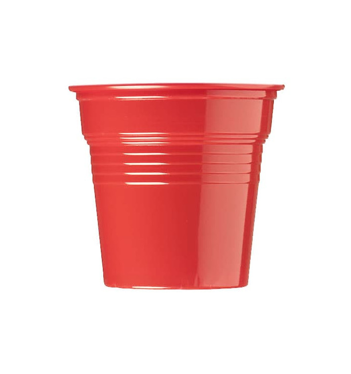 Plastic PS Shotje rood 80ml Ø5,7cm (1500 stuks)