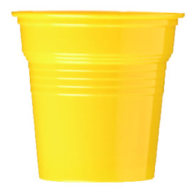 Gobelet Plastique PS Jaune 80ml Ø5,7cm (50 Utés)