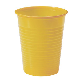 Plastic PS beker Mango 200ml Ø7cm (50 stuks)