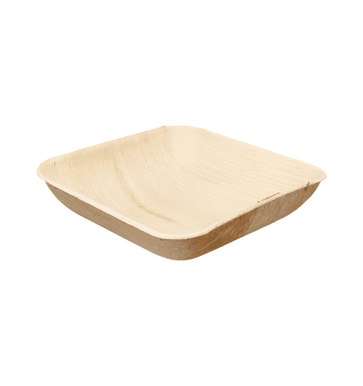 Bol en Feuilles de Palmier 15x15x4cm (25 Unités) Bol en Feuilles de Palmier 15x15x4cm (25 Unités)