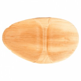 Palm blad dienblad Ovaal vormig 2C 27x15x2,5cm (25 stuks) 