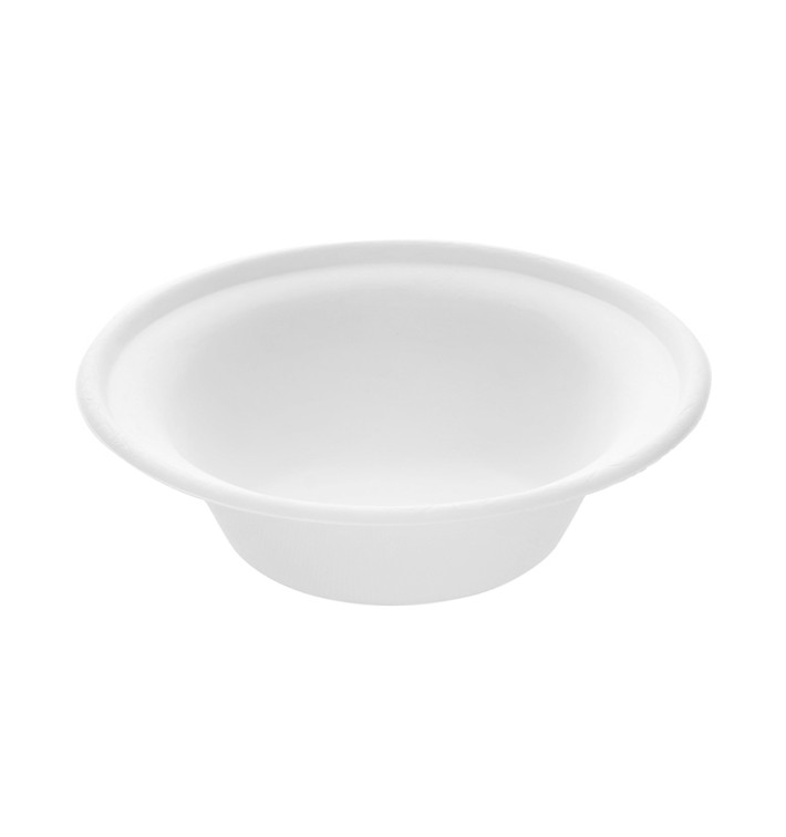 Bol en Canne à Sucre Blanc 400ml (400 Utés) Bol en Canne à Sucre Blanc 400ml (400 Utés)