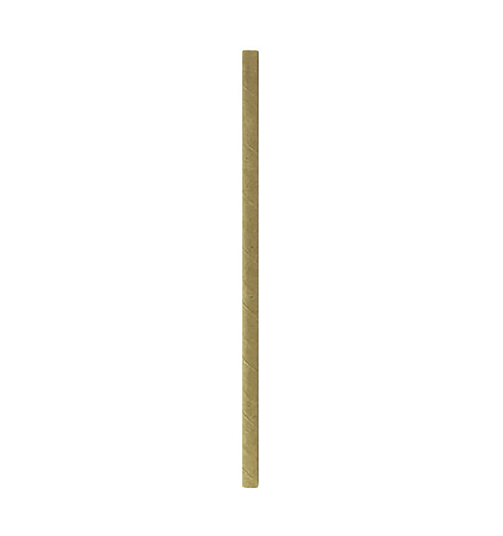 Papieren rechte rietjes kraft Ø0,6cm 19,7cm (3000 stuks) Papieren rechte rietjes kraft Ø0,6cm 19,7cm (3000 stuks)