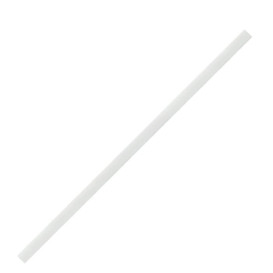 Paille Droite Papier Blanc Emballée Ø6mm 19,7cm (500 Utés)