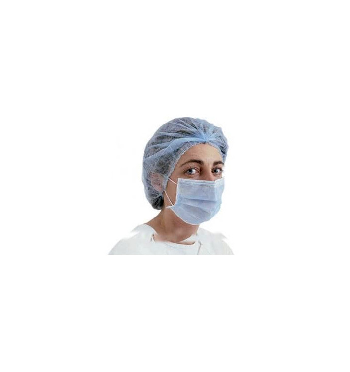 Masque Chirurgical Bleu 2 plis avec élastiques (1.000 Utés) Masque Chirurgical Bleu 2 plis avec élastiques (1.000 Utés)