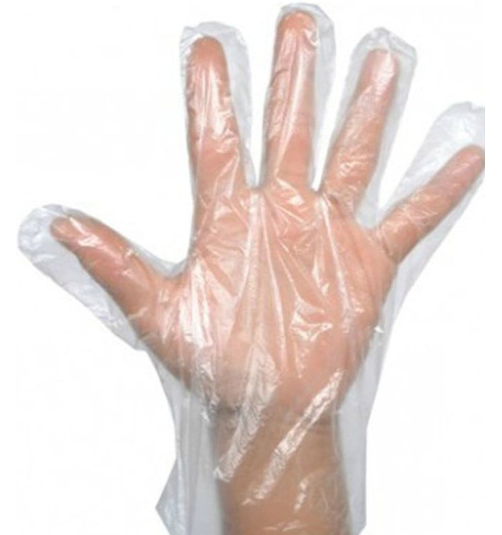 Gants en polyéthylène EVA Pliés Transparent (2000 Utés) Gants en polyéthylène EVA Pliés Transparent (2000 Utés)