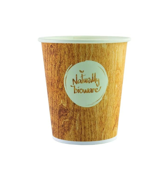 Gobelet Carton PLA BioWare 4oz/120ml Ø6,2cm (80 Utés) Gobelet Carton PLA BioWare 4oz/120ml Ø6,2cm (80 Utés)