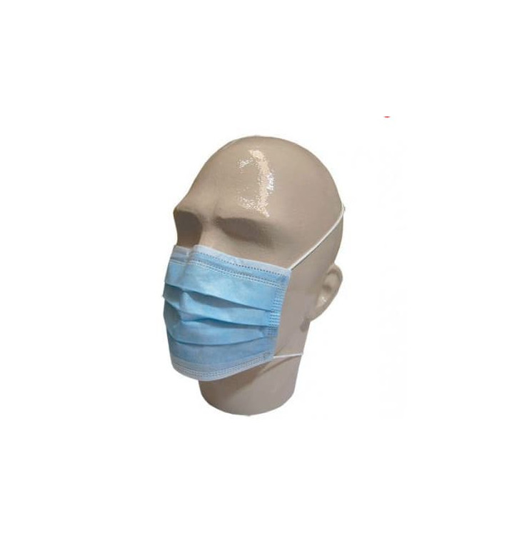 Masque Chirurgical Bleu 3 plis avec élastiques (1.000 Utés) Masque Chirurgical Bleu 3 plis avec élastiques (1.000 Utés)