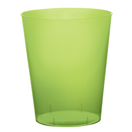 Verre Plastique Moon Vert citron Transp PS 350ml (20 Unités)