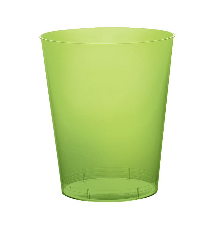 Plastic PS beker "Moon" limoengroen transparant 350ml (20 stuks) Plastic PS beker "Moon" limoengroen transparant 350ml (20 stuks)