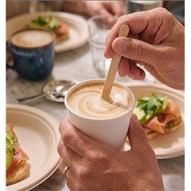 Spatule Distributeur Automatique en Bois 93mm (50 Utés)