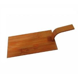 Bamboe mini-schop dienblad Naturel "Tapas" 10x5 cm (100 stuks) 