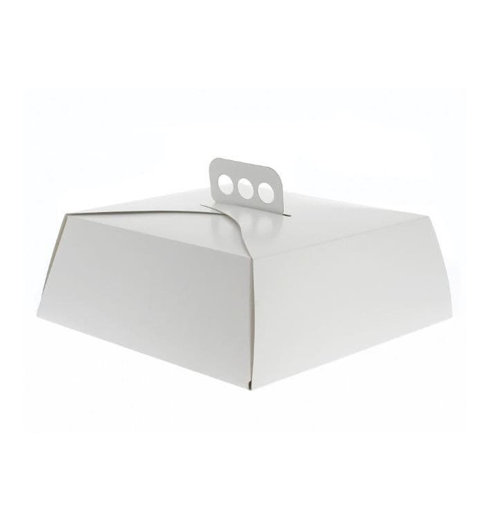 Boîte en Carton Blanc Tarte Carrée 34,5x34,5x10 cm (100 Utés) Boîte en Carton Blanc Tarte Carrée 34,5x34,5x10 cm (100 Utés)