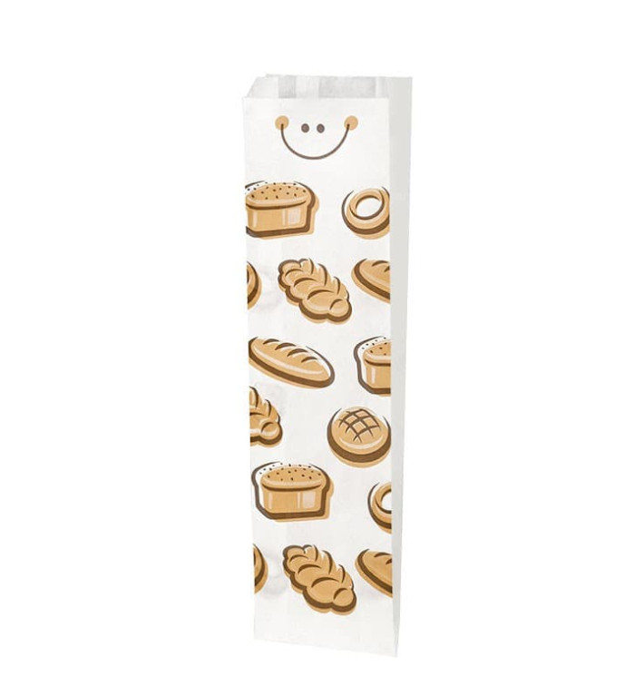Sac Papier Blanc "Panes" 9+3x51cm (125 Utés) Sac Papier Blanc "Panes" 9+3x51cm (125 Utés)