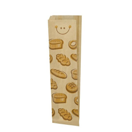 Sac Papier Kraft "Panes" 23+7x51cm (125 Utés)