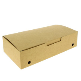 Boîte Repas à emporter Grand Kraft 200x100x50mm (25 Utés)
