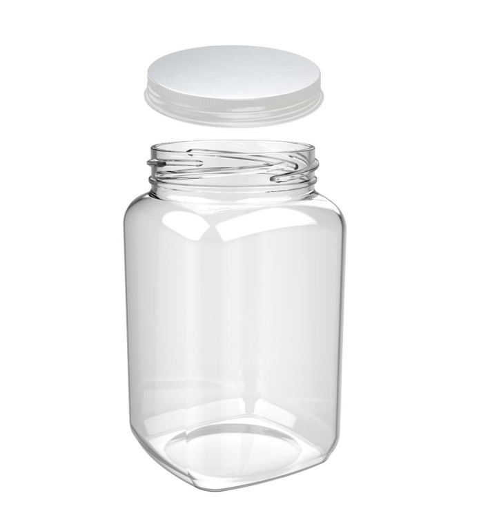 Plastic pot met Deksel transparant SAN Herbruikbaar 2250ml (12 stuks) Plastic pot met Deksel transparant SAN Herbruikbaar 2250ml (12 stuks)