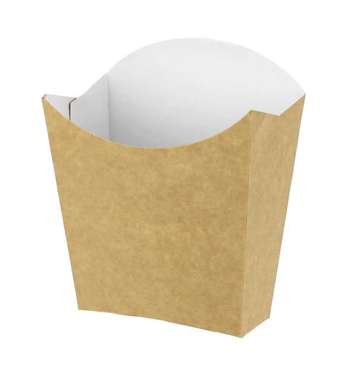 Papieren Container voor frietenkraft klein maat 8,2x2,2x9cm (600 stuks) Papieren Container voor frietenkraft klein maat 8,2x2,2x9cm (600 stuks)