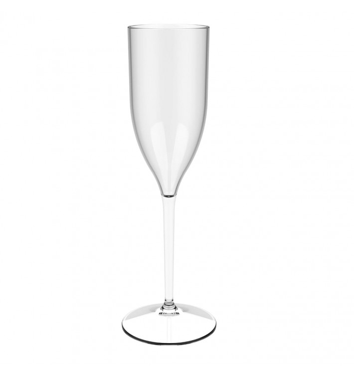 Herbruikbare plastic beker voor witte wijn transparant Tritan "Biogebaseerd" 375ml (1 stuk) 