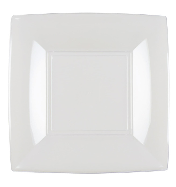 Assiette Plastique Réutilisable "Bio Based" Transp. 18cm (25 Utés) Assiette Plastique Réutilisable "Bio Based" Transp. 18cm (25 Utés)