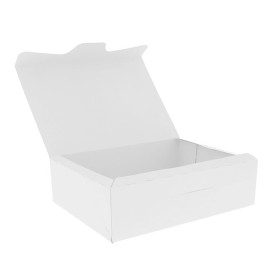 Boîte pâtissière 18,2x13,6x5,2cm 500g Blanc (250 Unités)