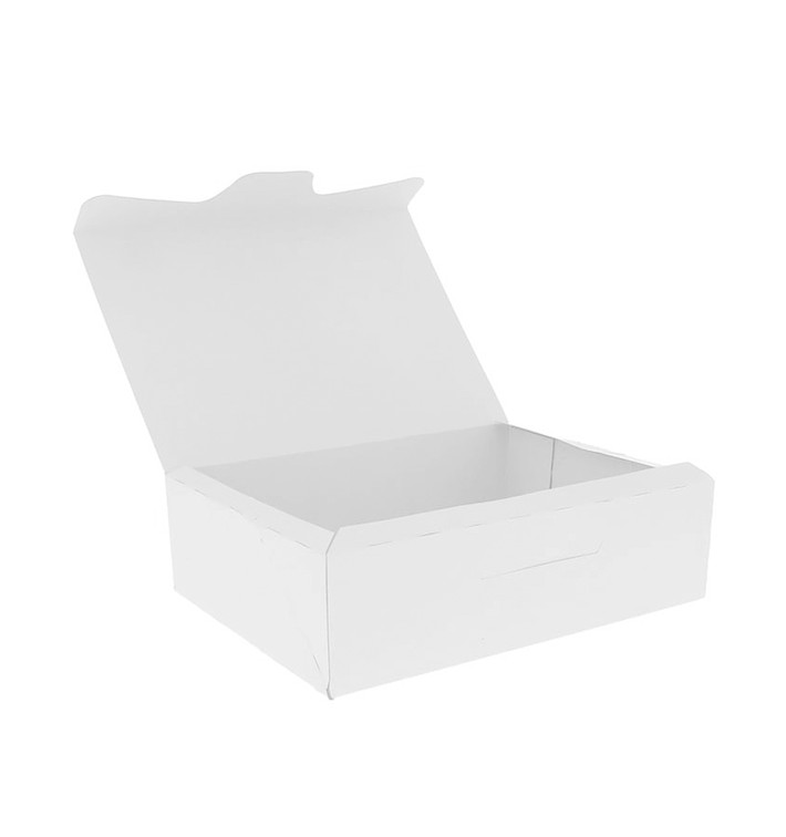 Gebakdoos karton Witte 500g wit 18,2x13,6x5,2cm (250 stuks) Gebakdoos karton Witte 500g wit 18,2x13,6x5,2cm (250 stuks)
