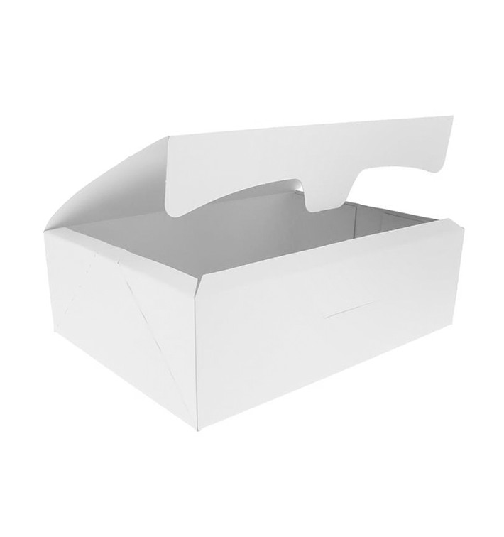 Gebakdoos karton Witte 2Kg wit 25,8x18,9x8cm (125 stuks) Gebakdoos karton Witte 2Kg wit 25,8x18,9x8cm (125 stuks)