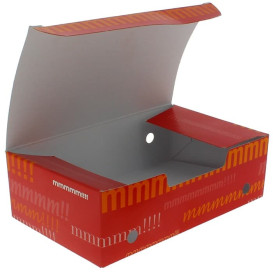 Papieren take-out doos medium maat 1,45x0,90x0,45cm (450 stuks)