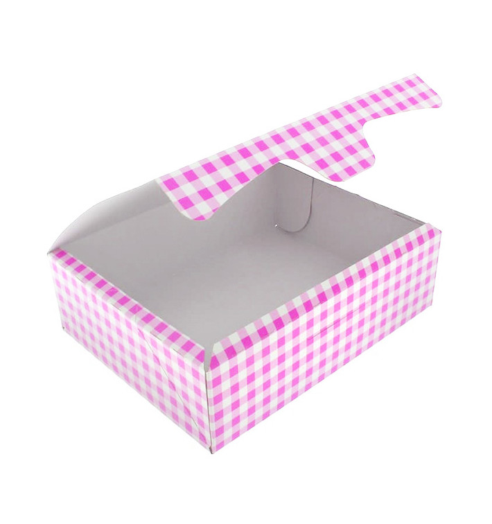Boîte pâtissière 20,4x15,8x6cm 1Kg Rose (20 Unités) Boîte pâtissière 20,4x15,8x6cm 1Kg Rose (20 Unités)