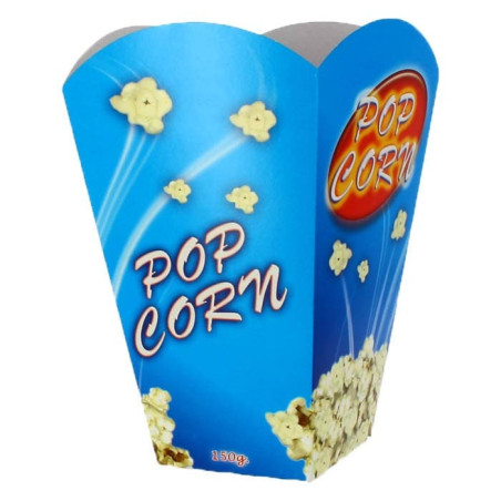Etuis à Pop-Corn Grand 150g 8,7x13x20,3cm (25 Utés)