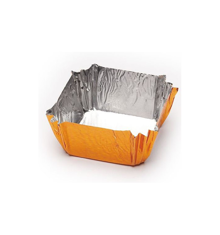 Caissette Pâtisserie Aluminium 36x36x17mm (100 Utés) Caissette Pâtisserie Aluminium 36x36x17mm (100 Utés)
