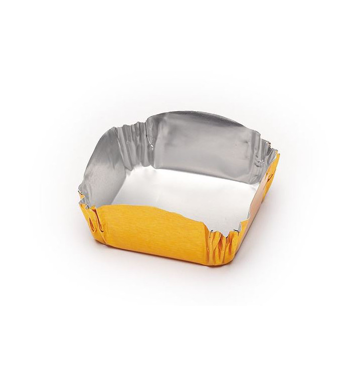 Caissette Pâtisserie Aluminium 40x35x16mm (100 Utés) Caissette Pâtisserie Aluminium 40x35x16mm (100 Utés)