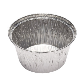 Moule Aluminium Rond Flan 110ml (100 Unités)