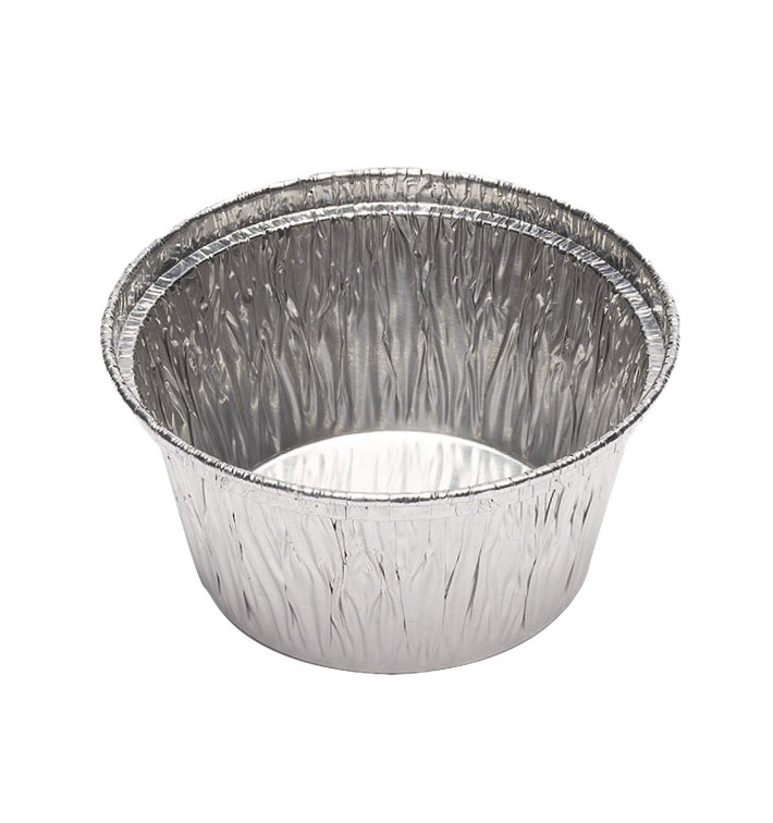 Moule Aluminium Rond Flan 110ml (100 Unités) Moule Aluminium Rond Flan 110ml (100 Unités)
