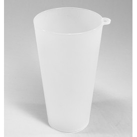 Plastic beker met Ring PP Herbruikbaar transparant 400ml (14 stuks) 