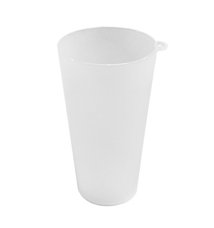Gobelet Réutilisable avec Anneau PP Translucide 400ml (14 Utés) Gobelet Réutilisable avec Anneau PP Translucide 400ml (14 Utés)
